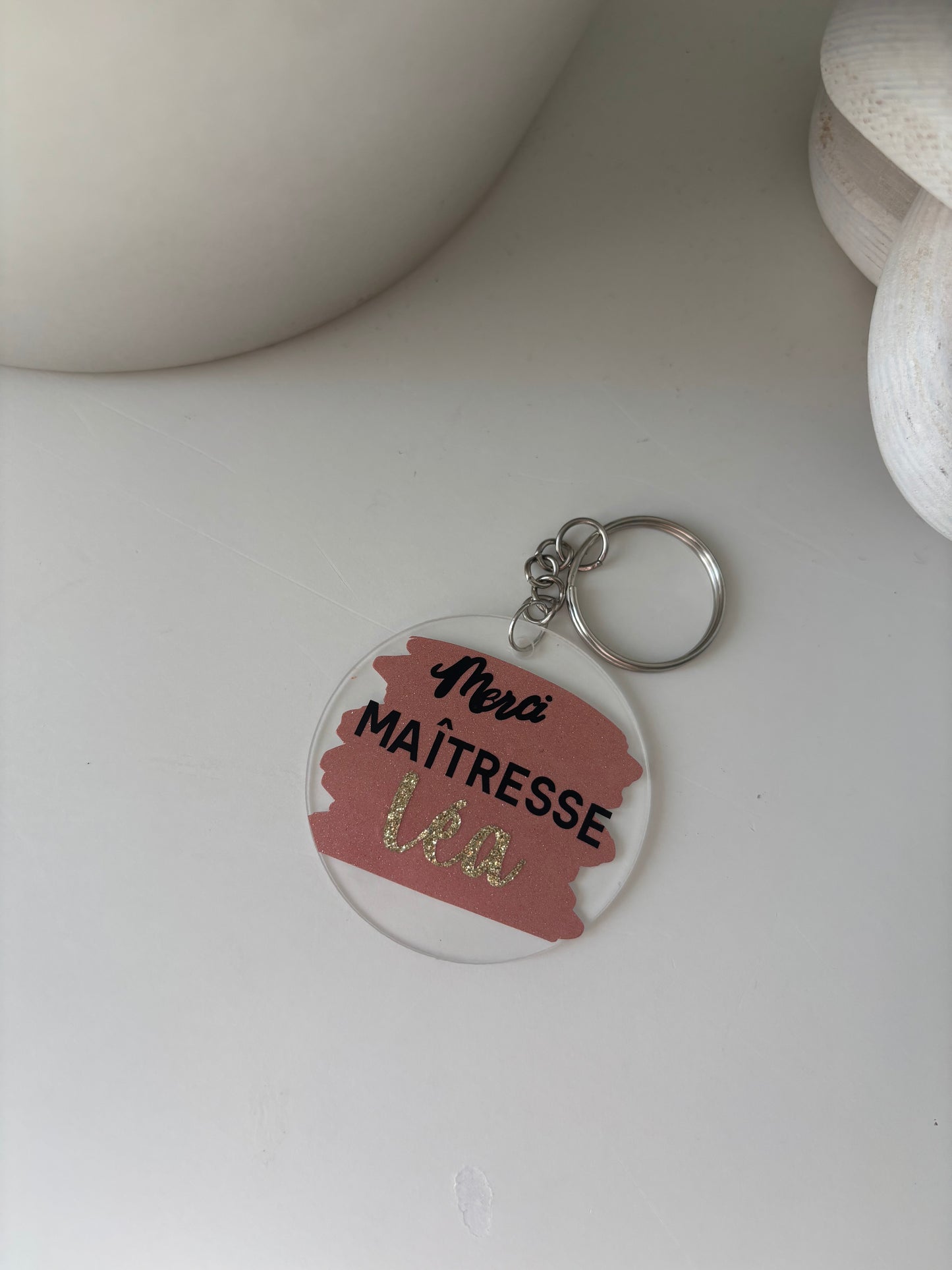 Porte clé transparent - personnalisé