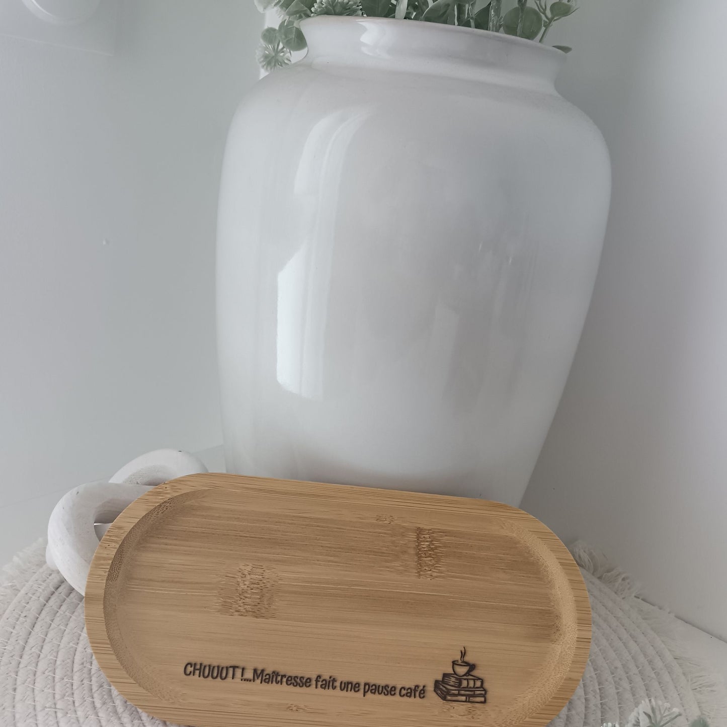 Plateau de service à café personnalisé
