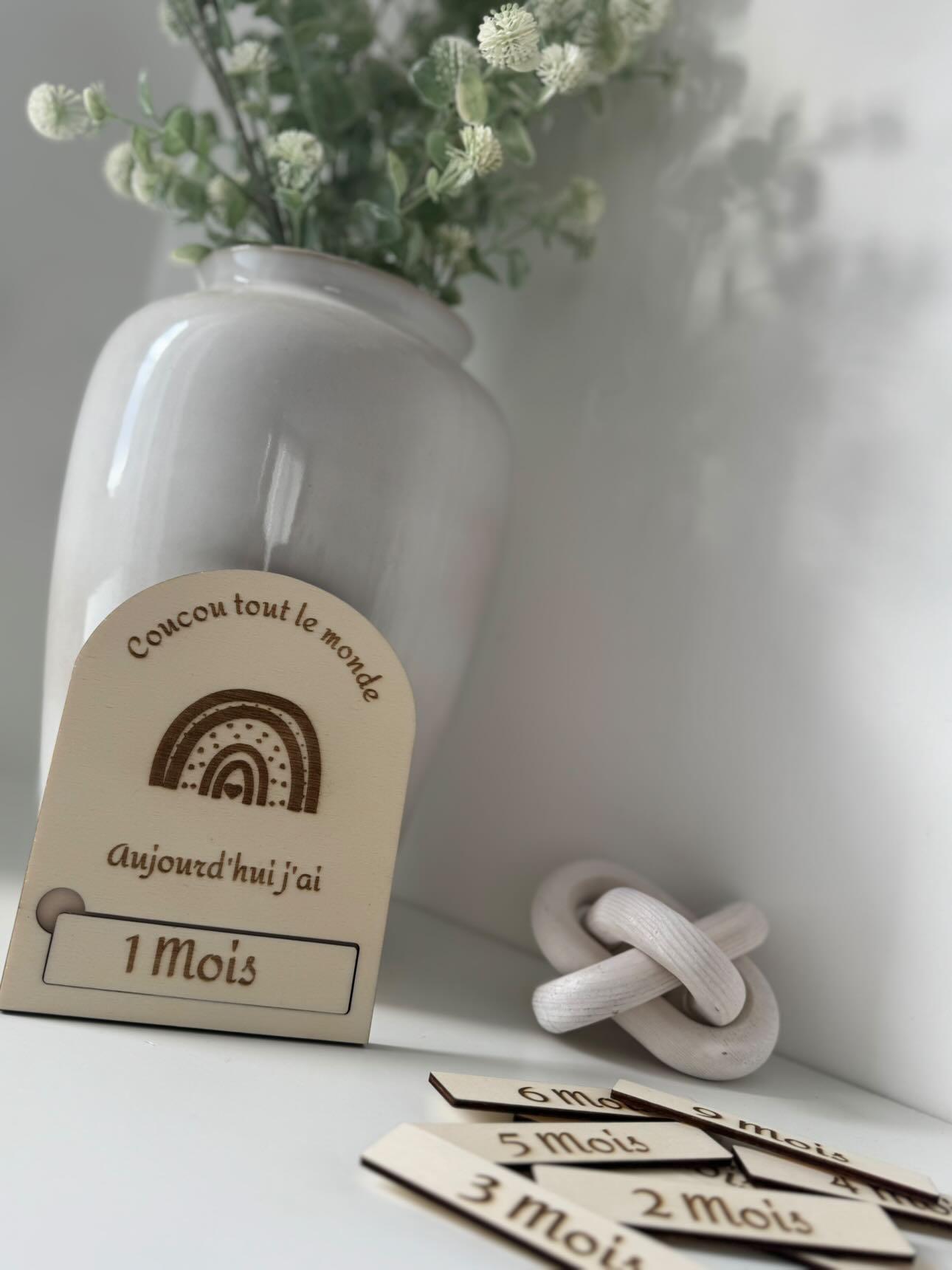 Carte Étapes "rainbow" - Premiers Mois de Bébé