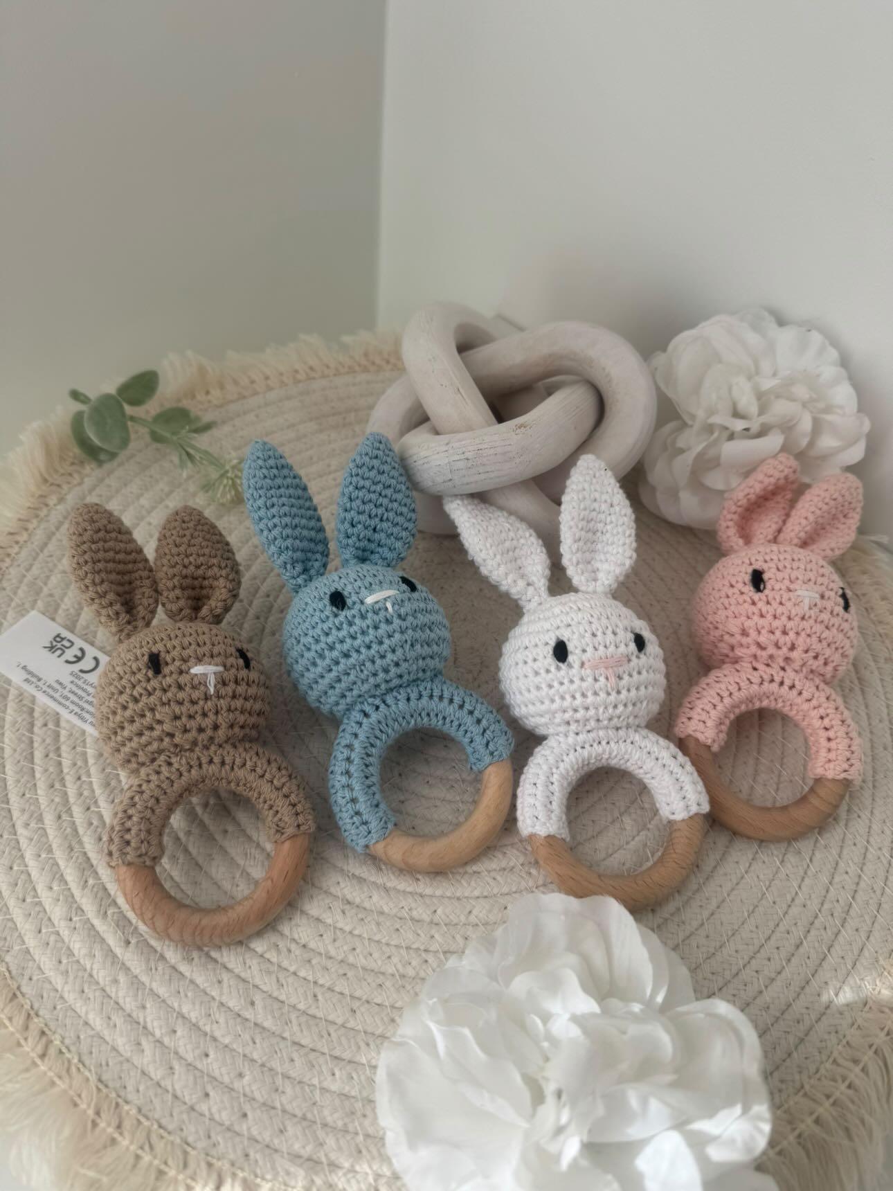 Hochet lapin personnalisé