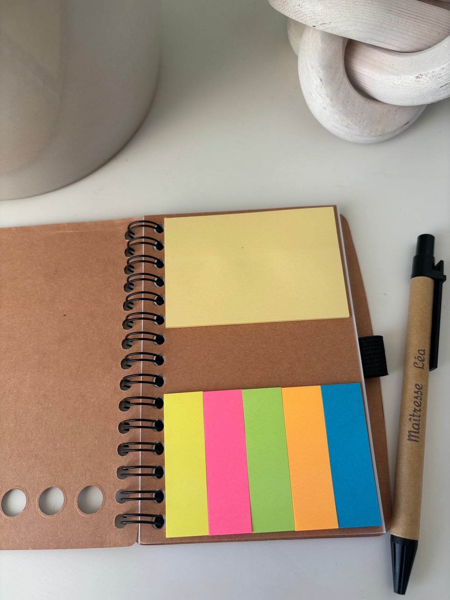 Petit carnet de notes personnalisé avec stylo