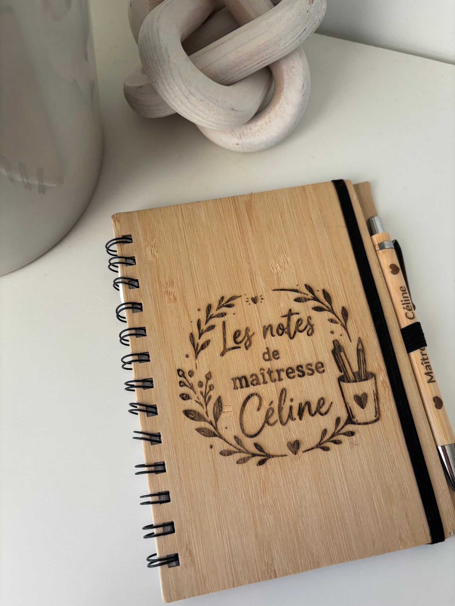 Carnet de note bois