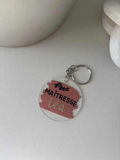 Porte clé transparent - personnalisé