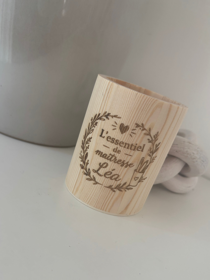 Pot à crayon rond - personnalisé