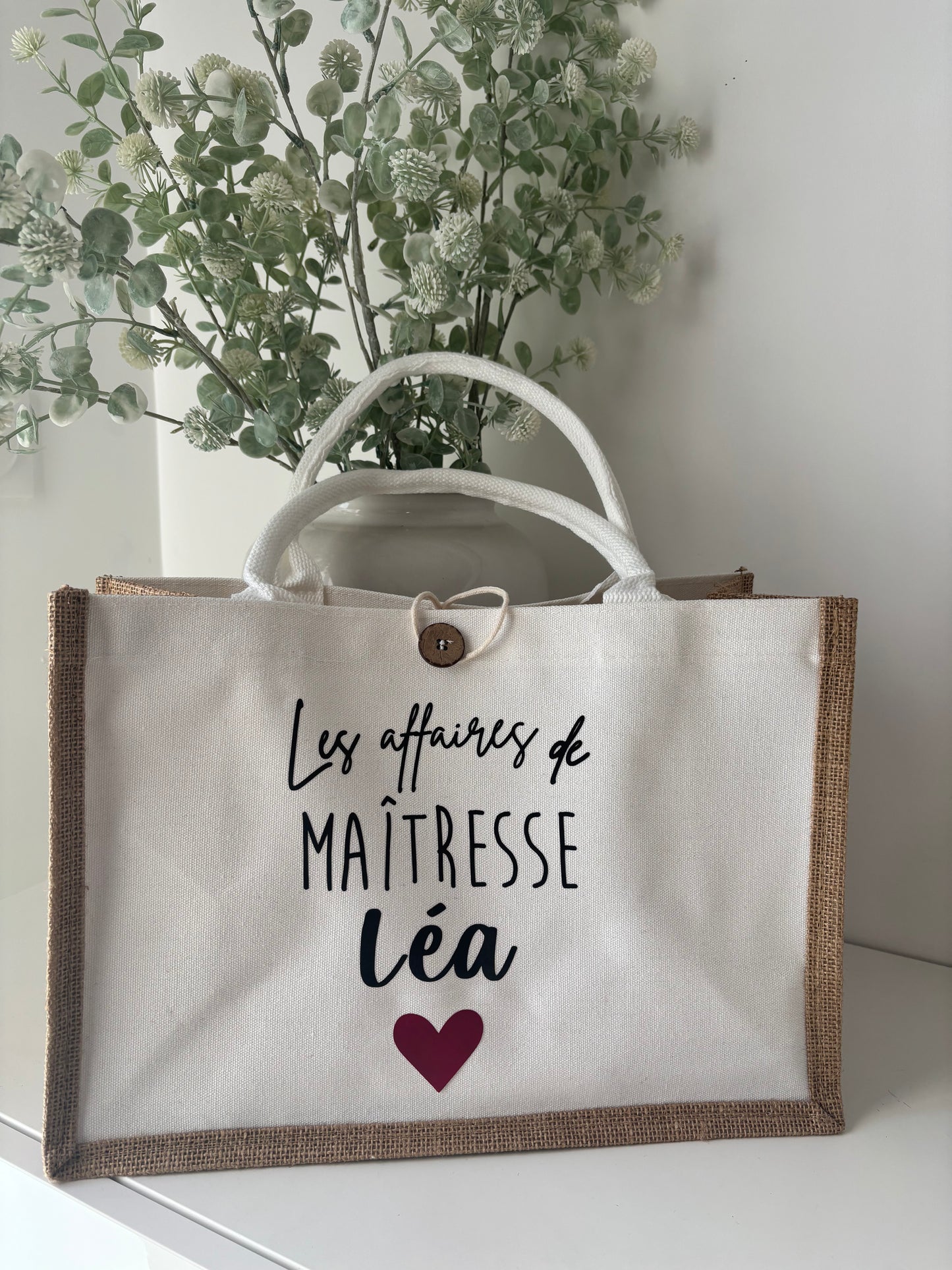 Sac jute - personnalisé