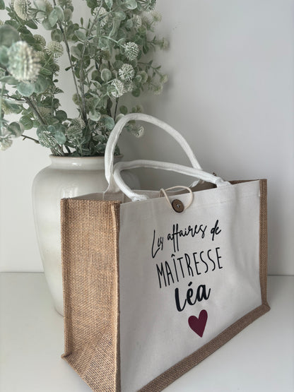 Sac jute - personnalisé