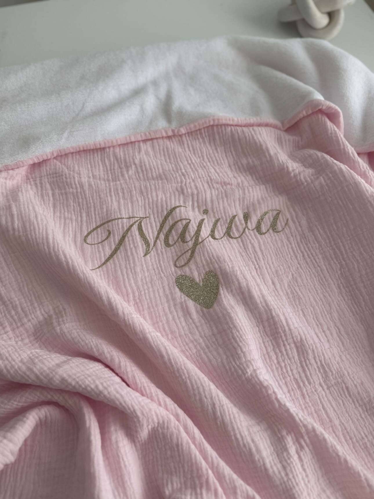 Couverture bébé personnalisée - Gaz de coton