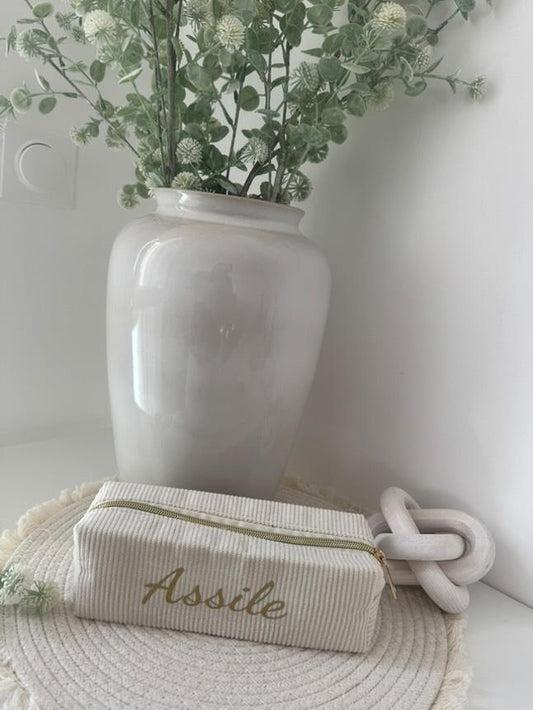 Trousse en Velours Personnalisable