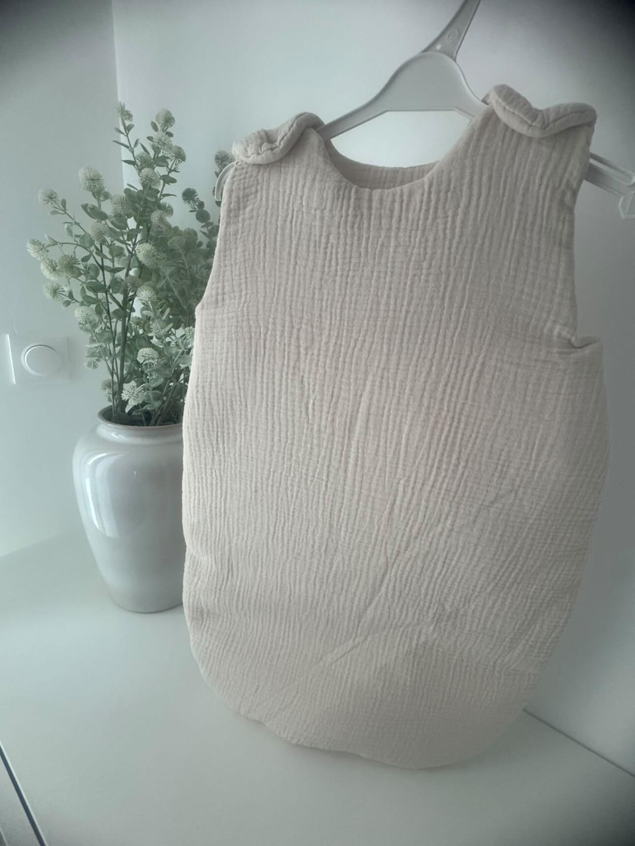 Gigoteuse personnalisée en gaze de coton – Taille 0/6 mois